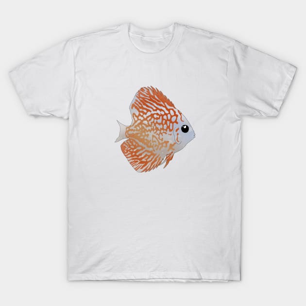 Pigeon Blood Discus T-Shirt by Moopichino